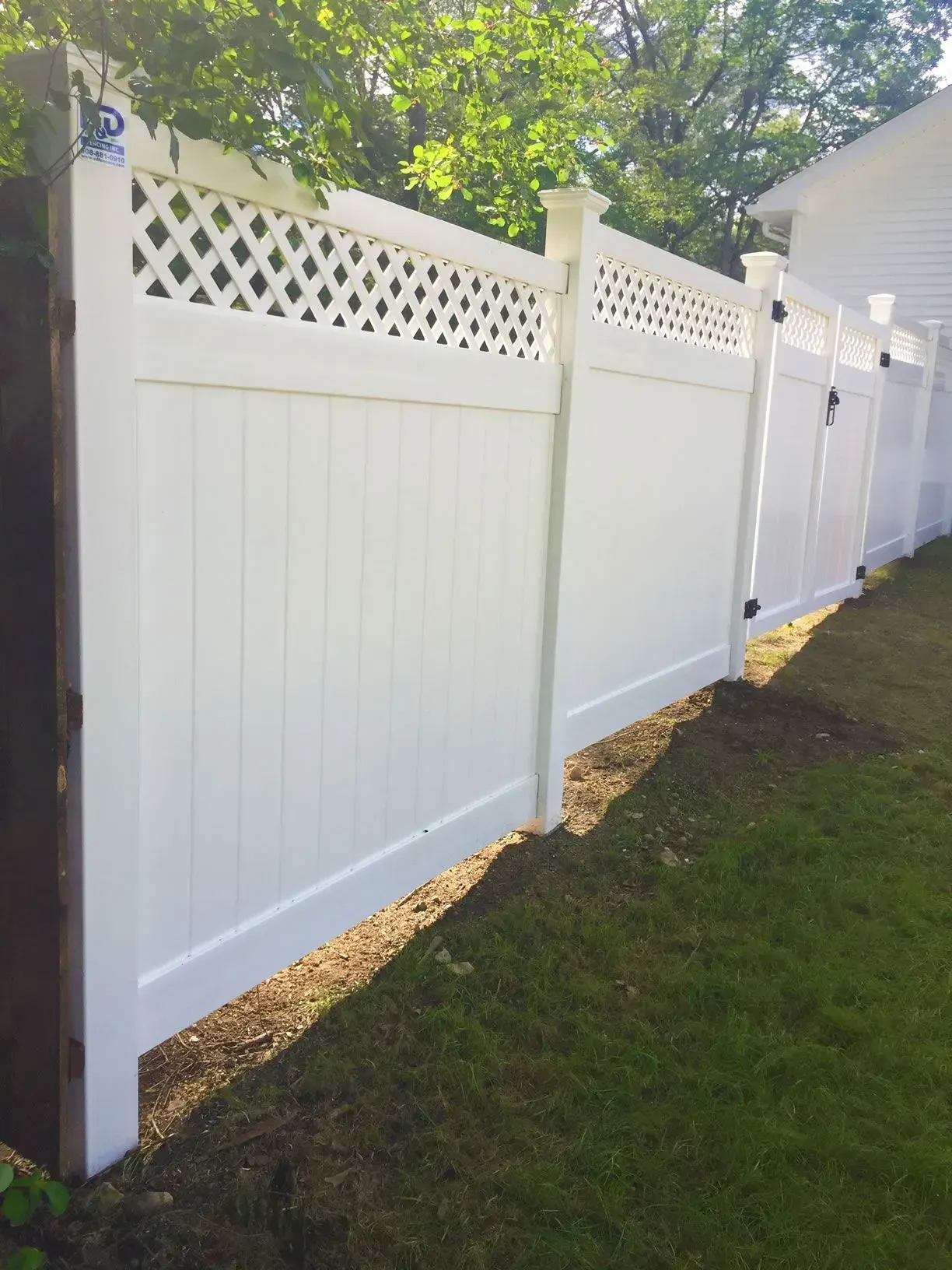 Vinyl fence project 6