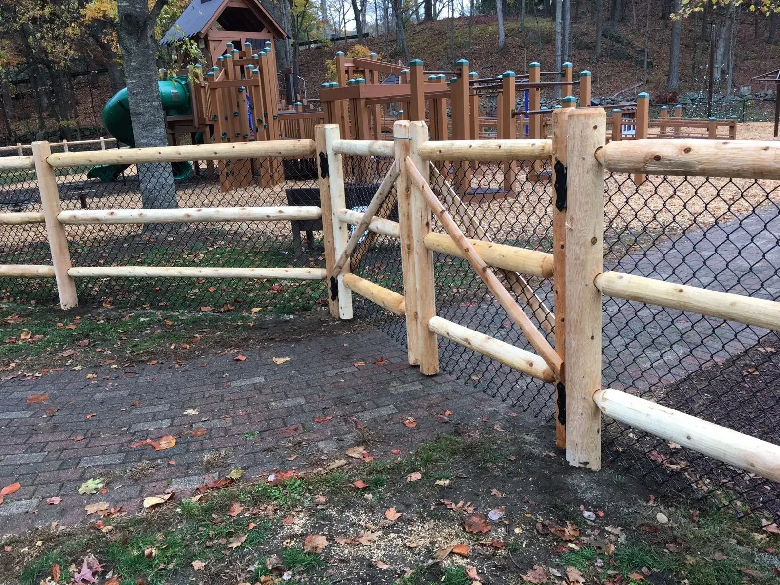 Cedar wood fence project 2