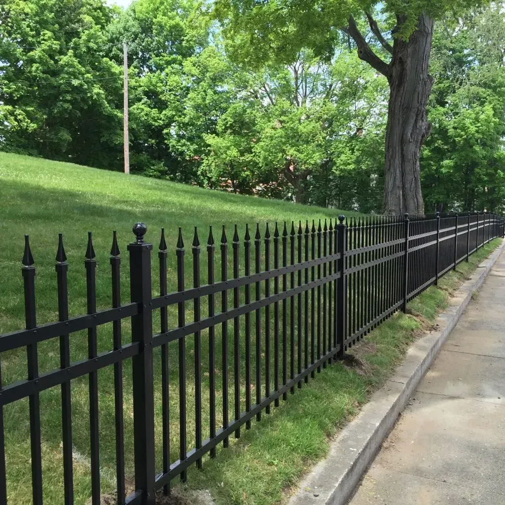 Black aluminum fence project 1