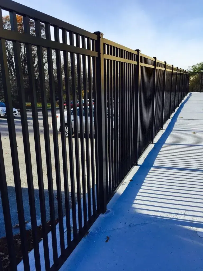 Black aluminum fence project 2