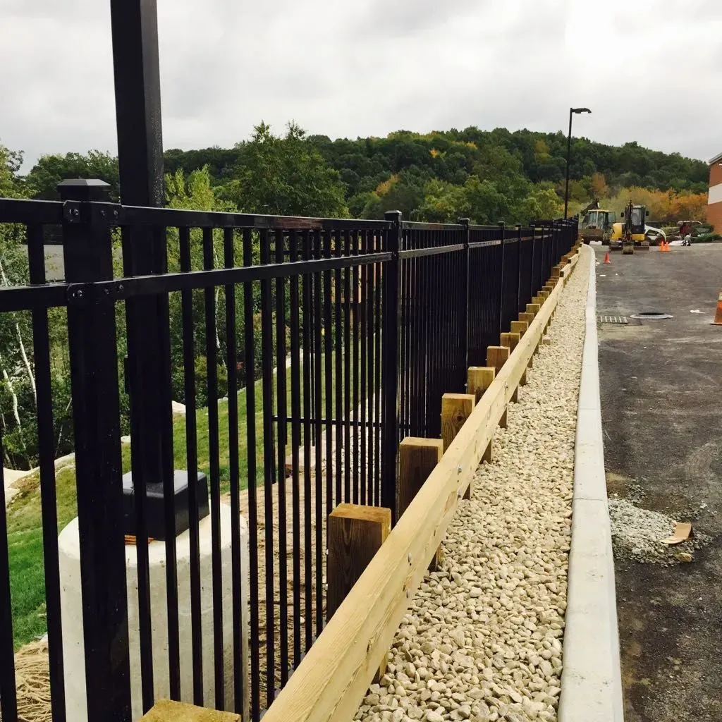 Custom guard rail installation